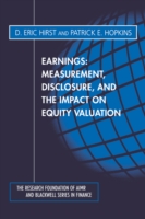 Earnings : Measurement, Disclosure, and the Impact on Equity Valuation (Research Foundation of Aimr and Blackwell Series in Finance)
