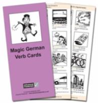 Magic German Verb Cards Flashcards (8) : Speak German more fluently!