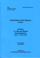 Stowe, St. John the Baptist Parish Registers : 1674 to 1812 -- Paperback