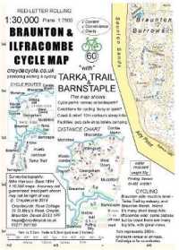 Braunton and Ilfracombe Cycle Map : with Tarka Trail & Barnstaple (cycle map) （4TH）