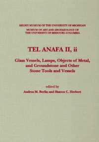 Tel Anafa II, ii : Glass Vessels, Lamps, Objects of Metal, and Groundstone and Other Stone Tools and Vessels (Kelsey Museum Publications)