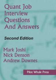 Quant Job Interview Questions and Answers (Second Edition) （2ND）