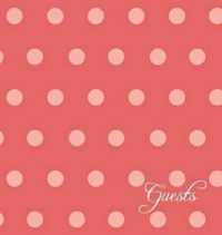 Modern Jen Guest Book and Anniversary Journal : Cayenne Polka Dots