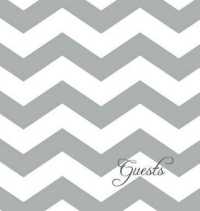 Modern Jen Guest Book and Anniversary Journal : Gray Chevron