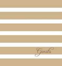 Modern Jen Guest Book and Anniversary Journal : Tan Stripes