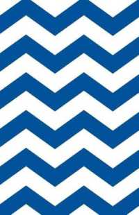 Blue and White Chevron Journal