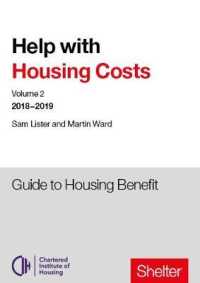 Help with Housing Costs: Volume 2 : Guide to Housing Benefit, 2018-19 -- Paperback / softback