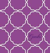 Modern Jen Guest Book and Anniversary Journal : Orchid Purple