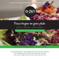 G-Zen Peace Begins on Your Plate