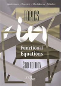 Topics in Functional Equations （3RD）