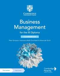 Business Management for the IB Diploma Coursebook with Digital Access (2 Years) (Ib Diploma) （3RD）