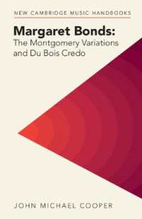 Margaret Bonds: The Montgomery Variations and Du Bois Credo (New Cambridge Music Handbooks)
