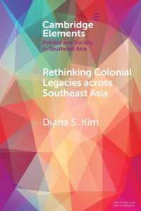 東南アジアにおける日本の植民地支配の遺産再考<br>Rethinking Colonial Legacies across Southeast Asia : Through the Lens of the Japanese Wartime Empire (Elements in Politics and Society in Southeast Asia)