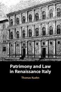 Patrimony and Law in Renaissance Italy