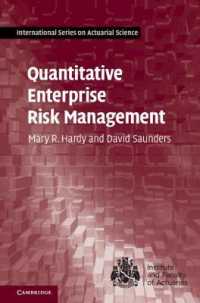 計量全社的リスク管理<br>Quantitative Enterprise Risk Management (International Series on Actuarial Science)