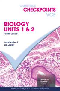 Cambridge Checkpoints VCE Biology Units 1&2 (Cambridge Checkpoints) （4TH）