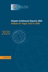 Dispute Settlement Reports 2020: Volume 4, Pages 1523 to 2038 (World Trade Organization Dispute Settlement Reports)