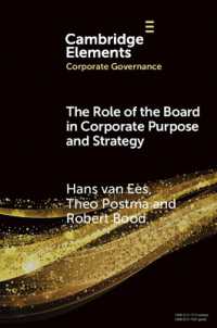 The Role of the Board in Corporate Purpose and Strategy (Elements in Corporate Governance)
