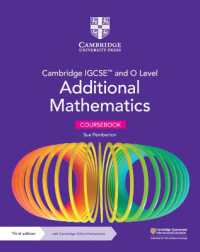 Cambridge IGCSE™ and O Level Additional Mathematics Coursebook with Cambridge Online Mathematics (2 Years' Access) (Cambridge International Igcse) （3RD）