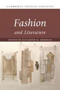 ファッションと文学（ケンブリッジ重要概念）<br>Fashion and Literature (Cambridge Critical Concepts)