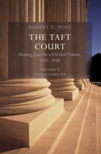 The Taft Court 2 Volume Paperback Set: Volume 10 : Making Law for a Divided Nation, 1921-1930 (Oliver Wendell Holmes Devise History of the Supreme Court of the United States)