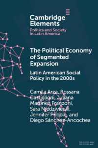 The Political Economy of Segmented Expansion : Latin American Social Policy in the 2000s (Elements in Politics and Society in Latin America)
