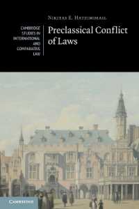 Preclassical Conflict of Laws (Cambridge Studies in International and Comparative Law)
