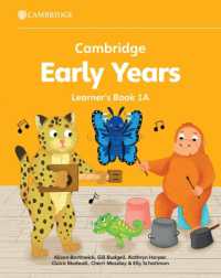 Cambridge Early Years Learner's Book 1A : Early Years International (Cambridge Early Years)