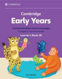 Cambridge Early Years Communication and Language for English as a Second Language Learner's Book 3B : Early Years International (Cambridge Early Years)