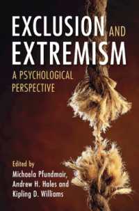 排除と急進主義：心理学的視座<br>Exclusion and Extremism : A Psychological Perspective