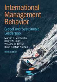 国際経営行動（第９版）<br>International Management Behavior : Global and Sustainable Leadership （9TH）