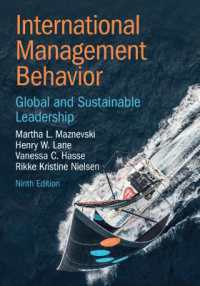国際経営行動（第９版）<br>International Management Behavior : Global and Sustainable Leadership （9TH）
