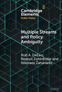 Multiple Streams and Policy Ambiguity (Elements in Public Policy)