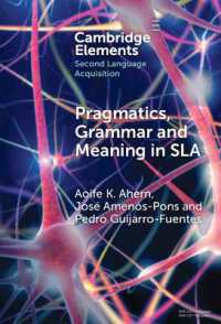 Pragmatics, Grammar and Meaning in SLA (Elements in Second Language Acquisition)