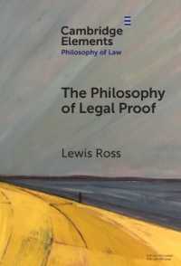 The Philosophy of Legal Proof (Elements in Philosophy of Law)