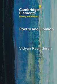 Poetry and Opinion (Elements in Poetry and Poetics)