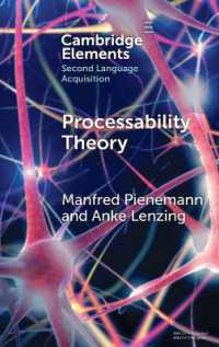 Processability Theory (Elements in Second Language Acquisition)
