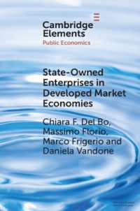 State-Owned Enterprises in Developed Market Economies : Theory and Empirics (Elements in Public Economics)