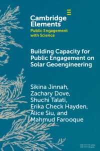 Building Capacity for Public Engagement on Solar Geoengineering (Elements in Public Engagement with Science)
