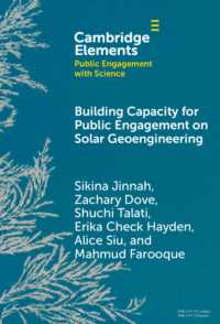 Building Capacity for Public Engagement on Solar Geoengineering (Elements in Public Engagement with Science)