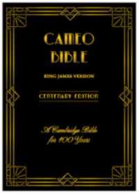 KJV Cameo Centenary Edition, Vintage Golden Brown Calfskin Leather, Full Yapp, KJ457:XRLY