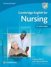 Cambridge English for Nursing Pre-intermediate Student's Book (Cambridge English for Series)