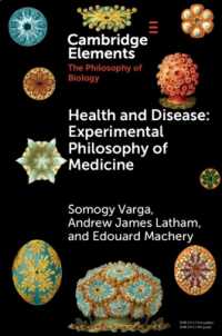 Health and Disease : Experimental Philosophy of Medicine (Elements in the Philosophy of Biology)