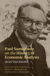 Paul Samuelson on the History of Economic Analysis : Selected Essays (Historical Perspectives on Modern Economics)