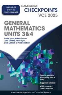 Cambridge Checkpoints VCE General Mathematics Units 3&4 2025 (Cambridge Checkpoints)