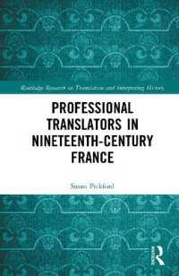 Professional Translators in Nineteenth-Century France (Routledge Research on Translation and Interpreting History)