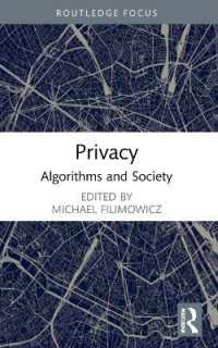Privacy : Algorithms and Society (Algorithms and Society)