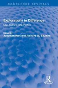 Explorations in Difference : Law, Culture, and Politics (Routledge Revivals)