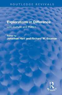 Explorations in Difference : Law, Culture, and Politics (Routledge Revivals)