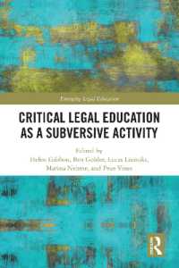 Critical Legal Education as a Subversive Activity (Emerging Legal Education)